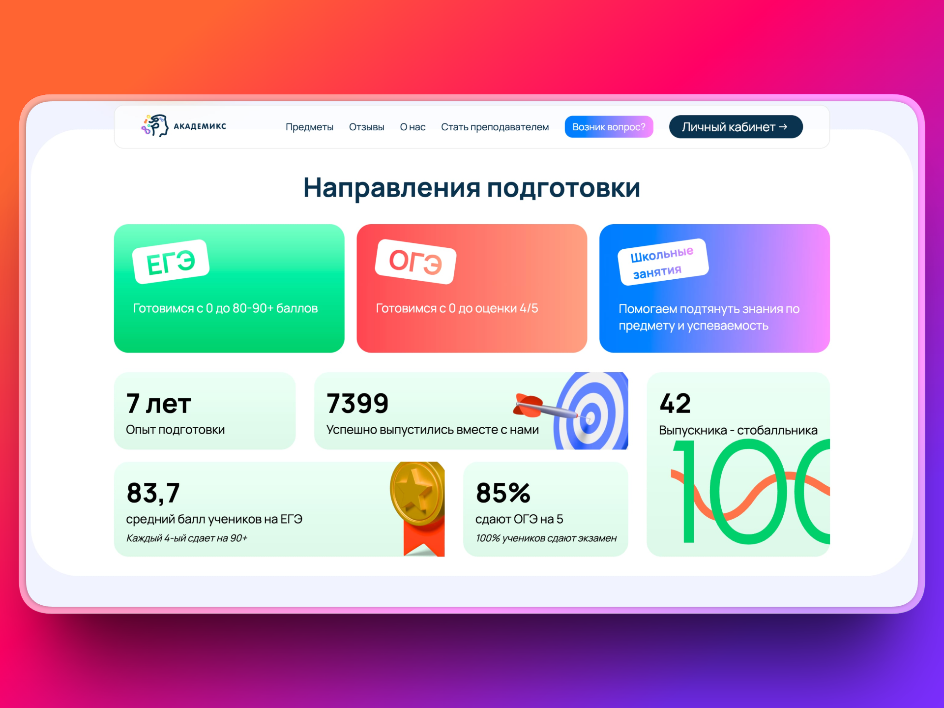 Проект из портфолио Славы Корнева — веб-дизайн на Тильде